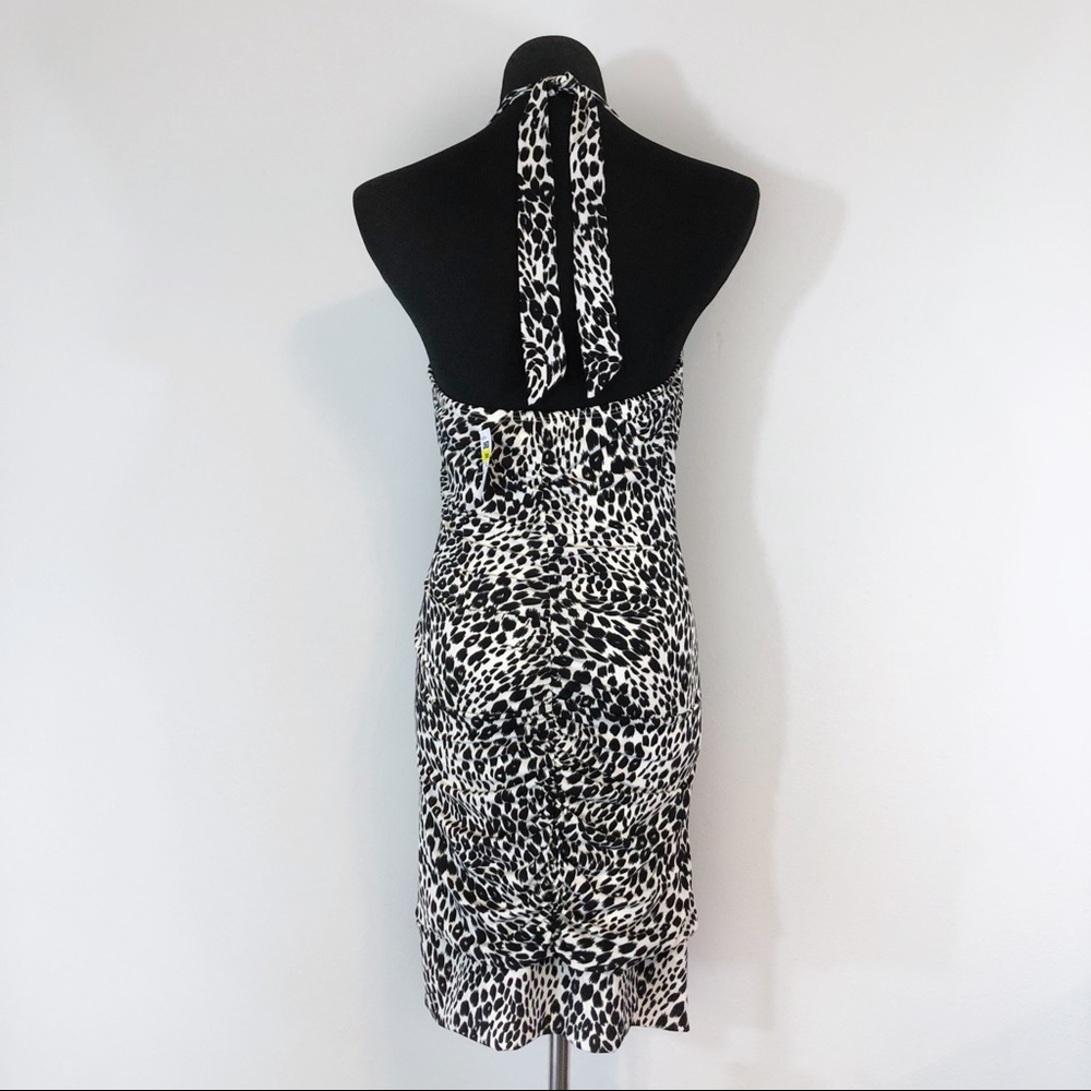 Taboo cheetah animal print medium halter dress - Picture 4 of 7